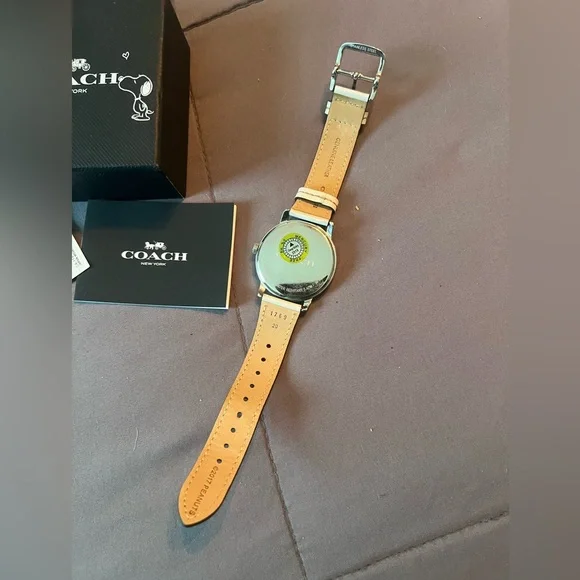 Coach Snoopy Dial Watch with Beige Strap - Picture 5 of 7